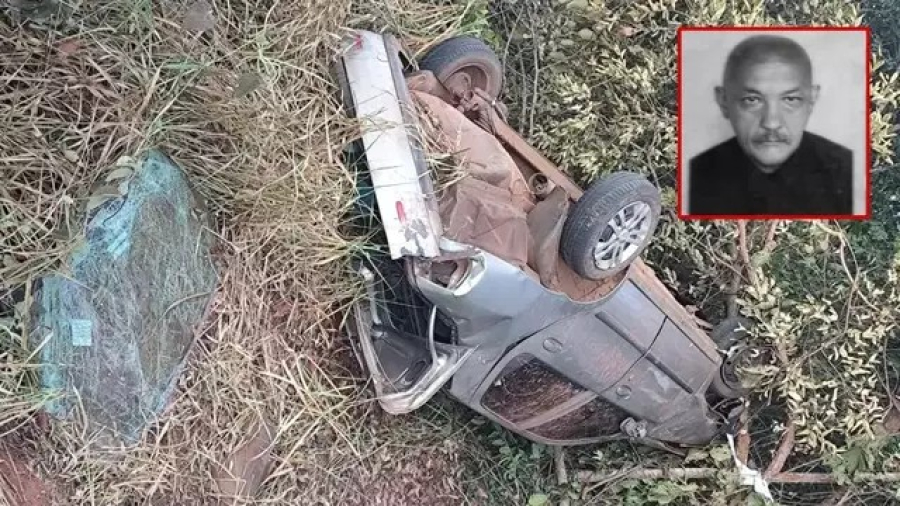 Tragédia na BR-158: Taxista que seguia para Inocência é encontrado morto após capotamento