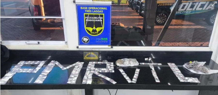 BPMRv prende três por tráfico e apreende cocaína e maconha na MS-112 em Inocência