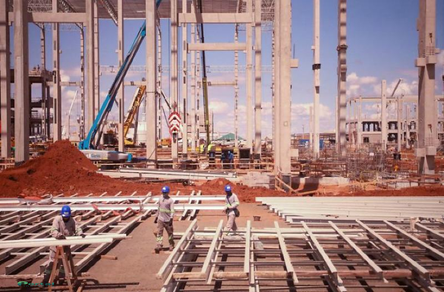 Obra da fábrica da Arauco em Inocência já atinge 55% de execução