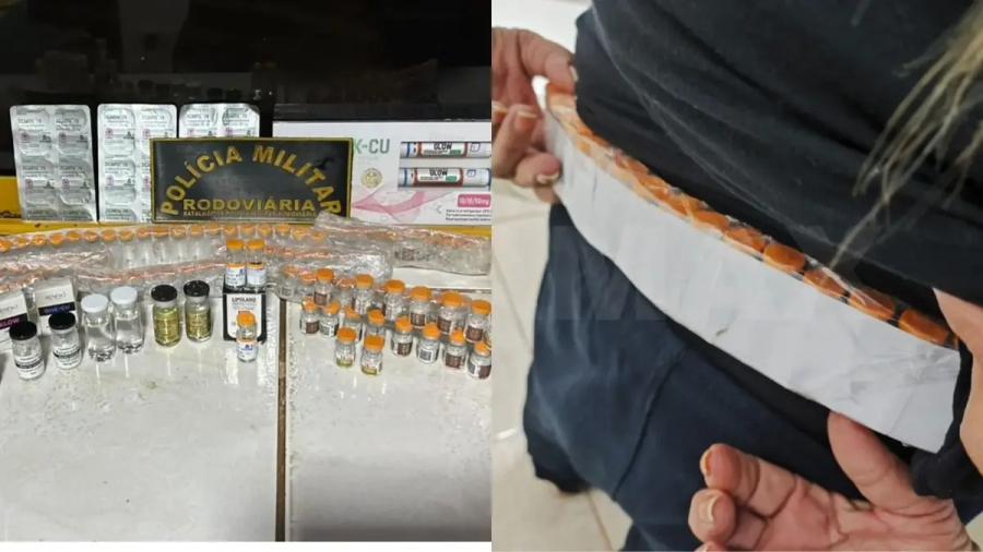 Suspeita é flagrada próximo a Inocência com emagrecedores contrabandeados escondidos no corpo